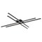 Dweled Parallax 42in LED Flush Mount 3-CCT 2700K-3000K-3500K Set to 3000K in Black FM-731 - alternate 1